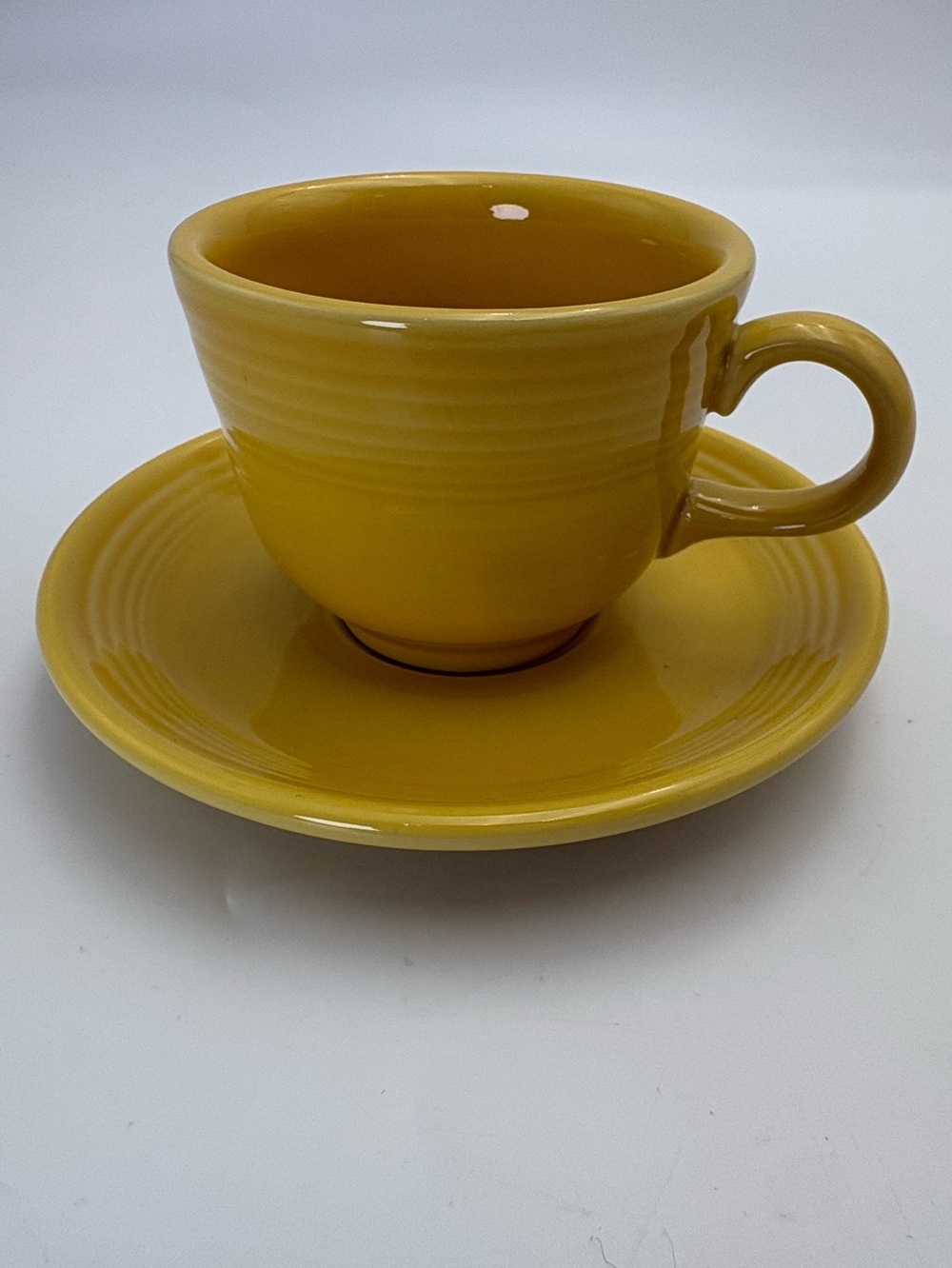 Fiesta by Homer Laughlin Bright Yellow Cup and Saucer